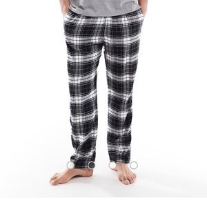 Hollister Men's Black and White Flannel Plaid Pants